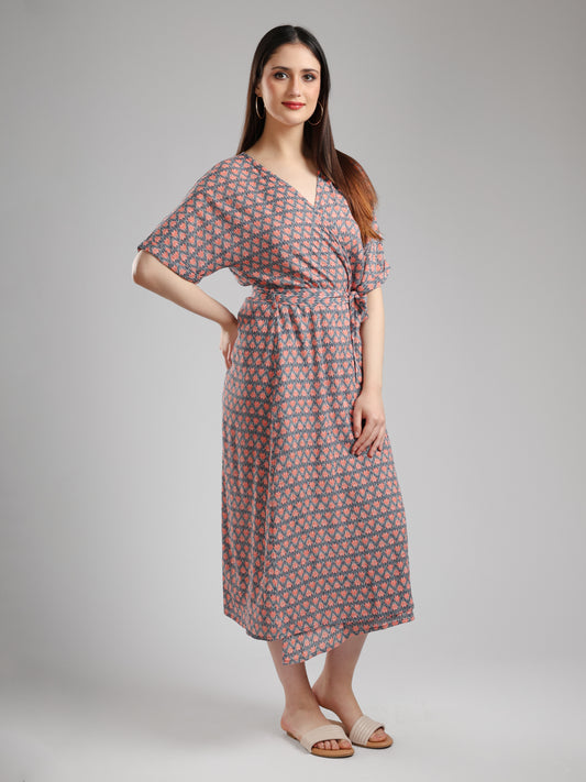 Zuma Wrap Midi Dress