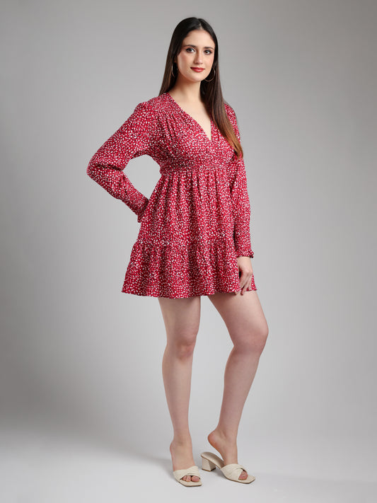 Beren Red Midi dress