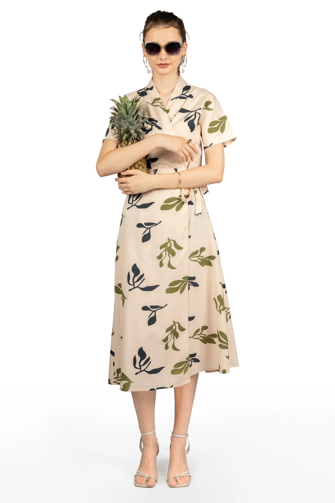 smocked dress off shoulder Smocked Off-Shoulder Dress  Cotton Blend Midi