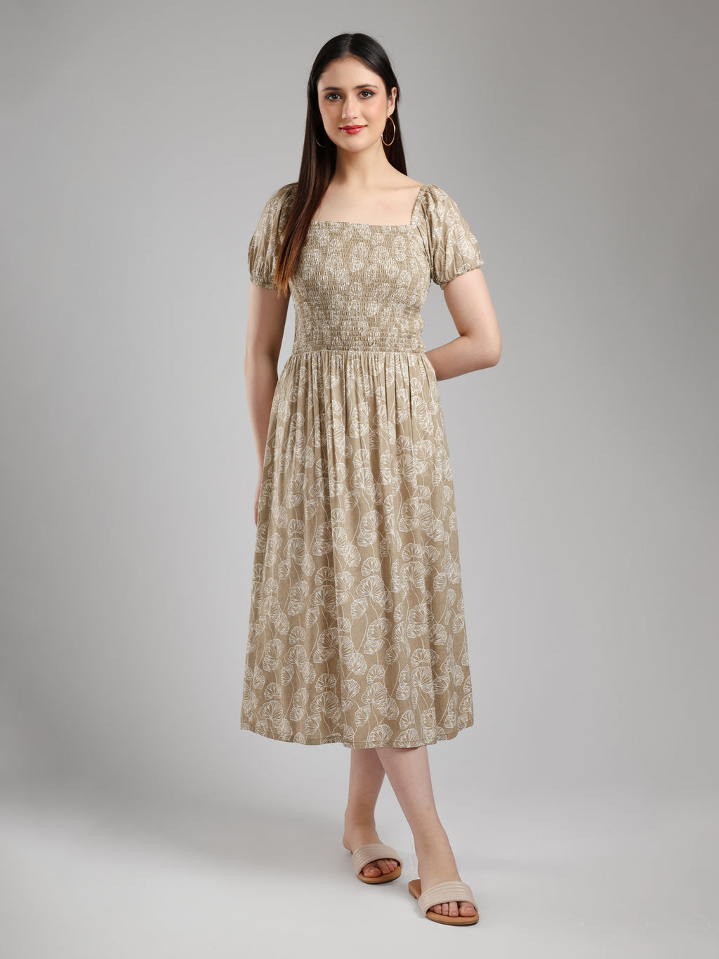Tulvera Printed Midi Dress