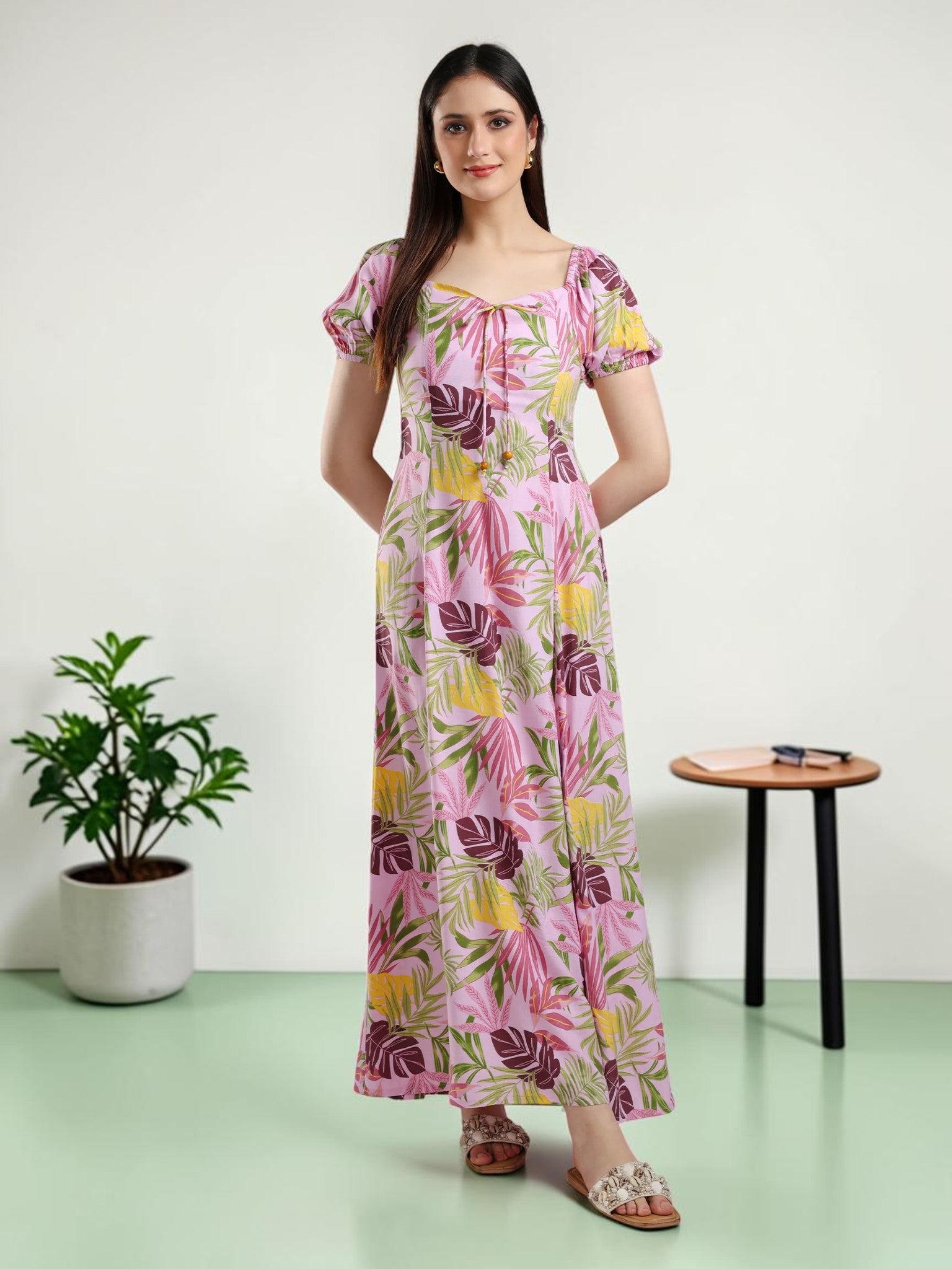 Cory Edge Floral Print Dress for women and Girl