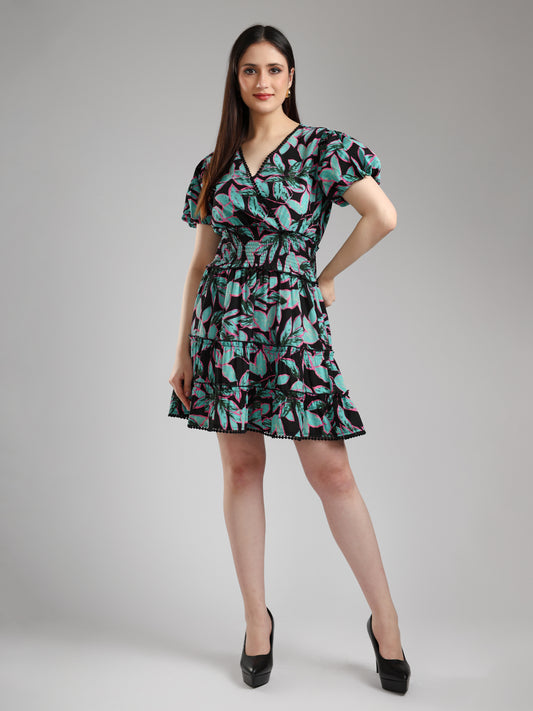 Ceren Midi Dress- Printed