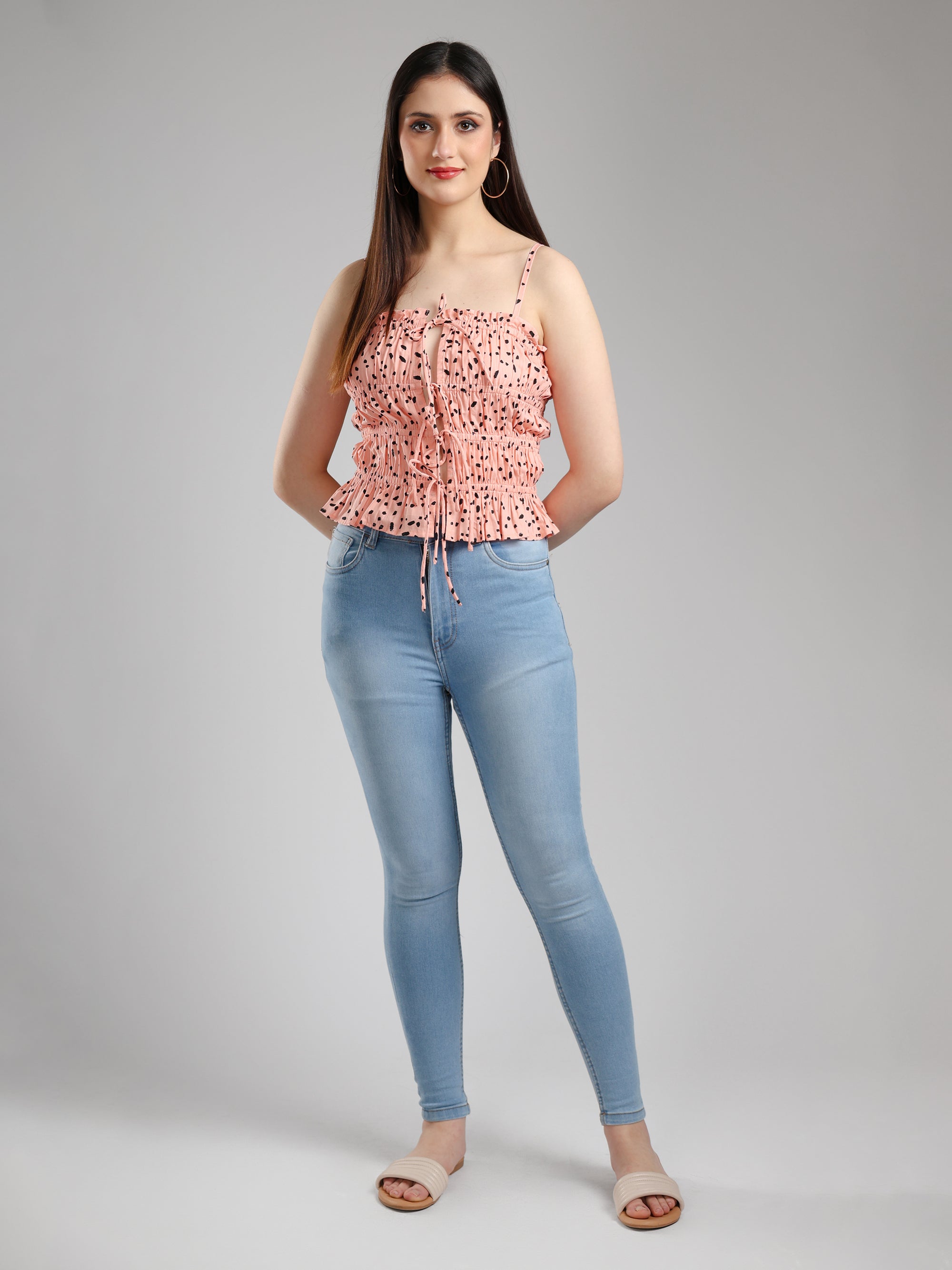 Veyra chic printed top