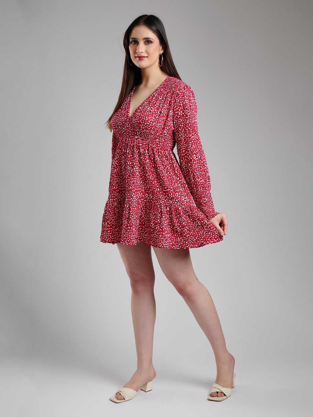 Beren Red Midi dress