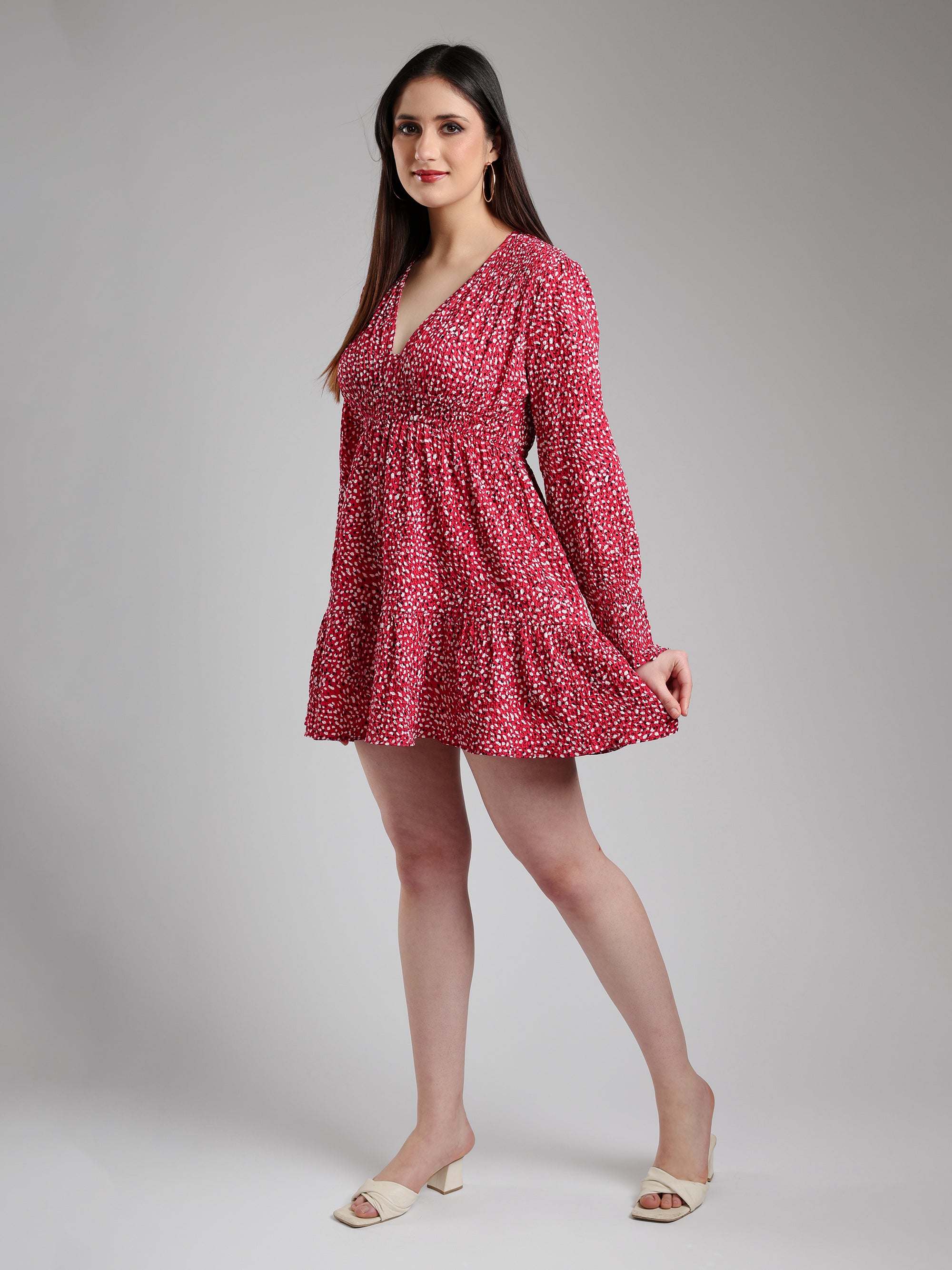 Beren Red Midi dress