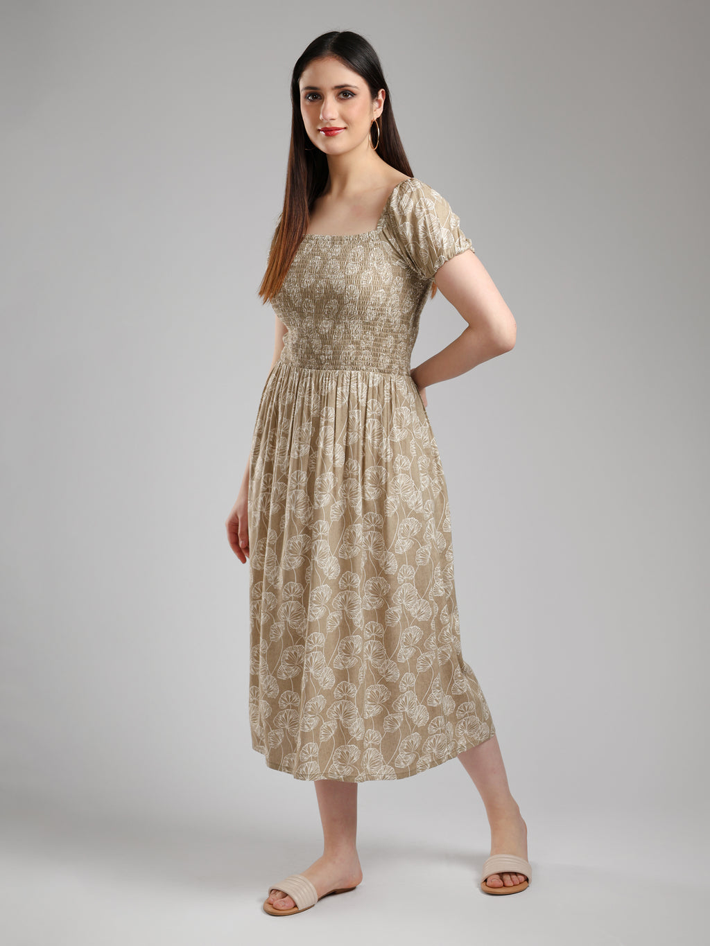 Tulvera Printed Midi Dress
