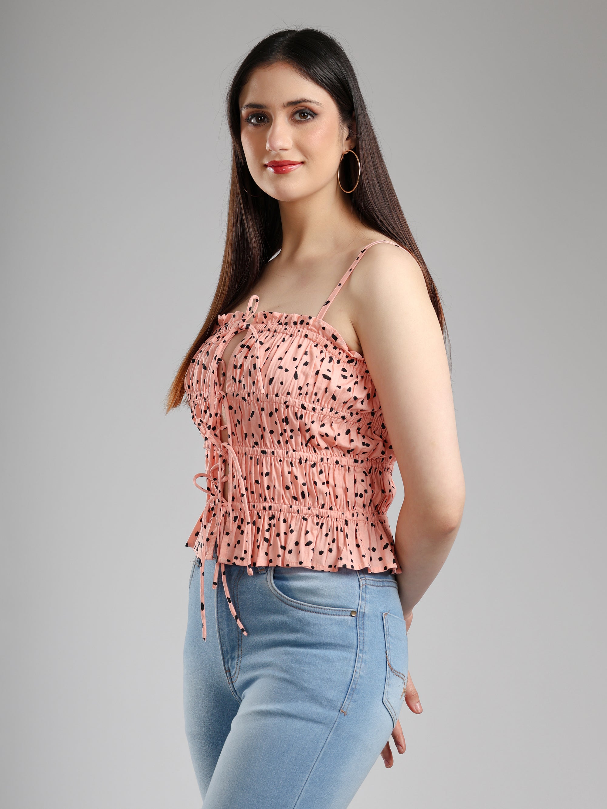Veyra chic printed top