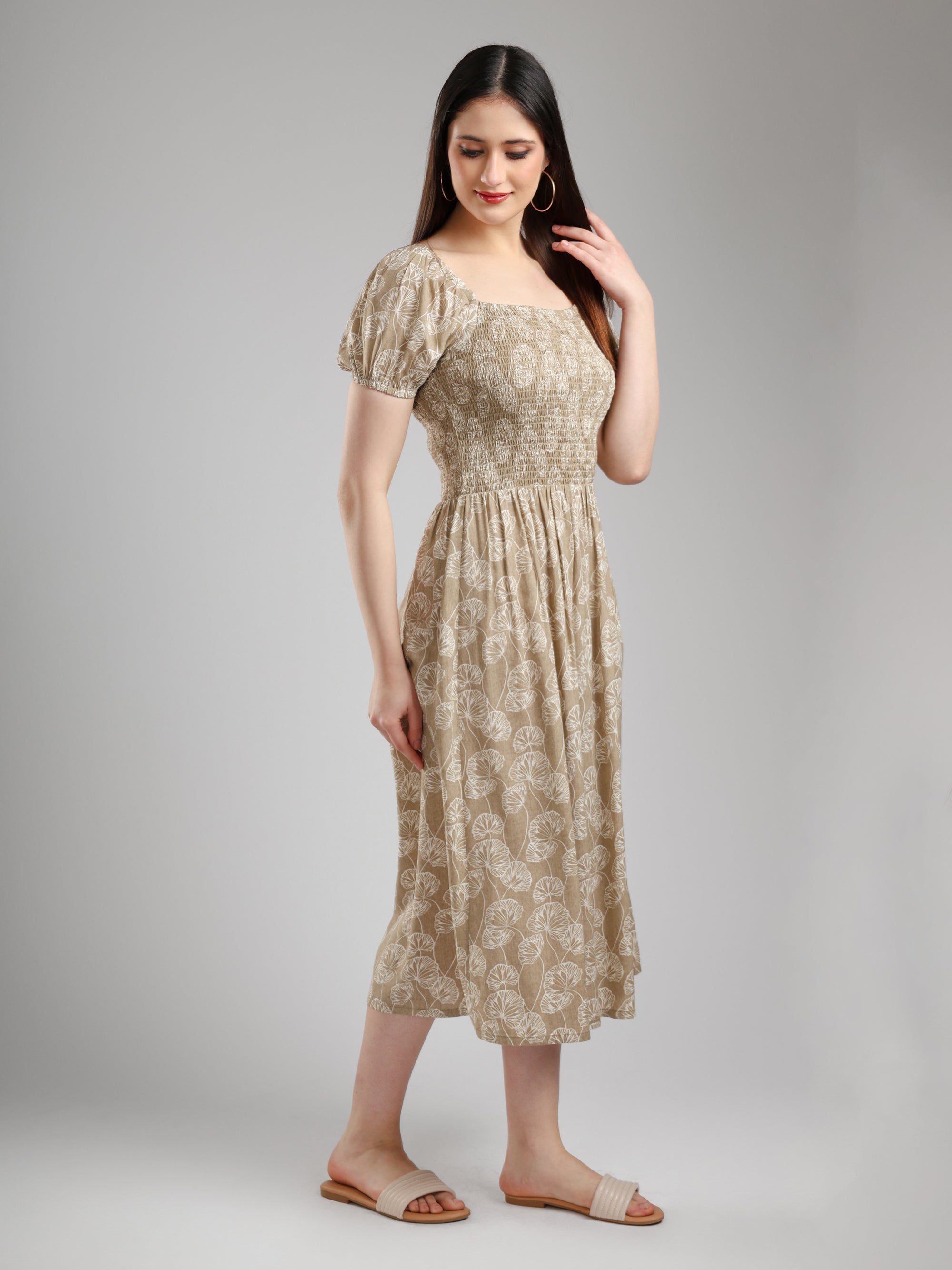 Tulvera Printed Midi Dress