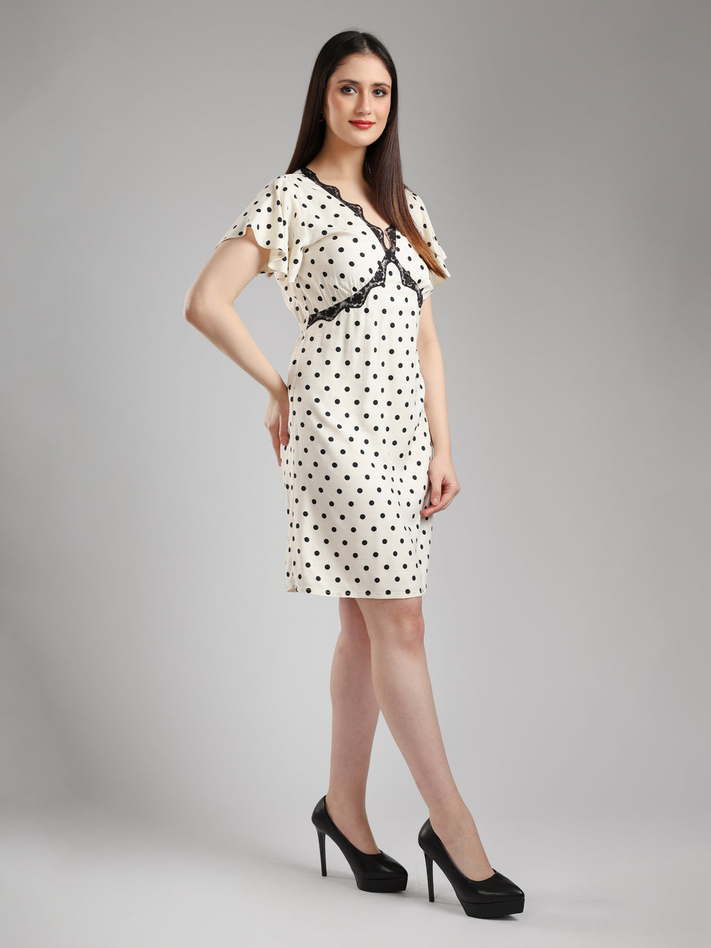 Isteva Midi Dress- Polka Dot