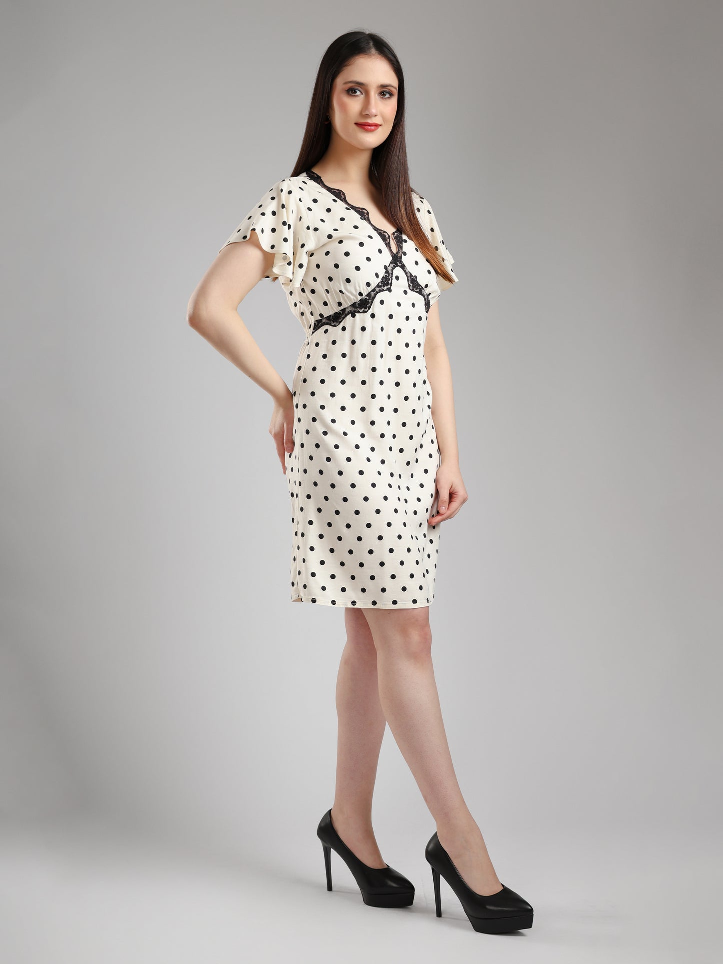 Isteva Midi Dress- Polka Dot