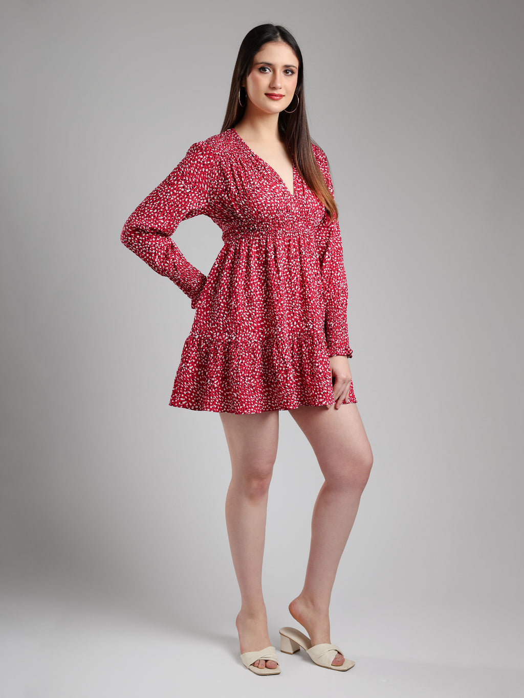 Beren Red Midi dress