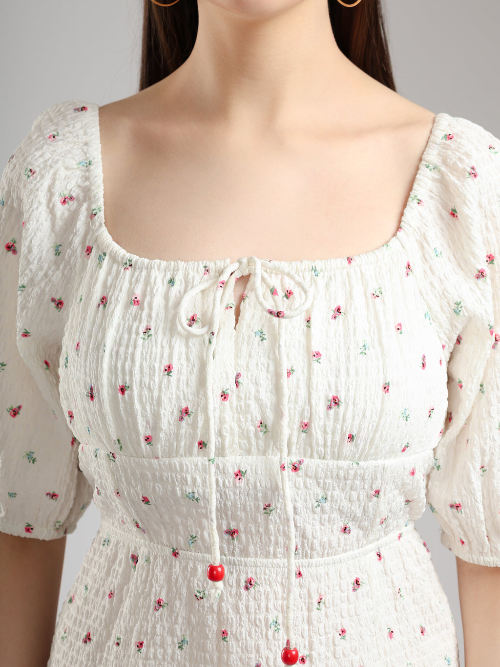 Floral Print Dress Close up