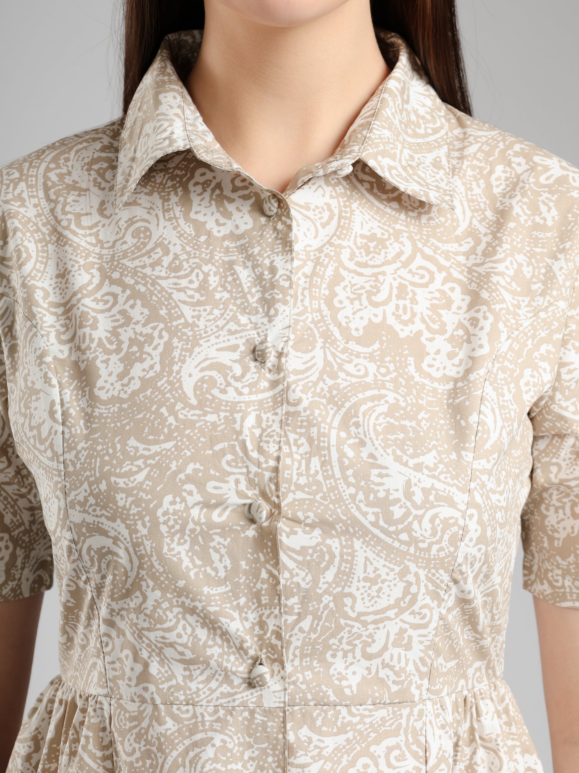 Velisse Midi dress- Beige