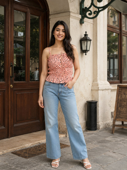 Veyra Chic Printed Top for Women