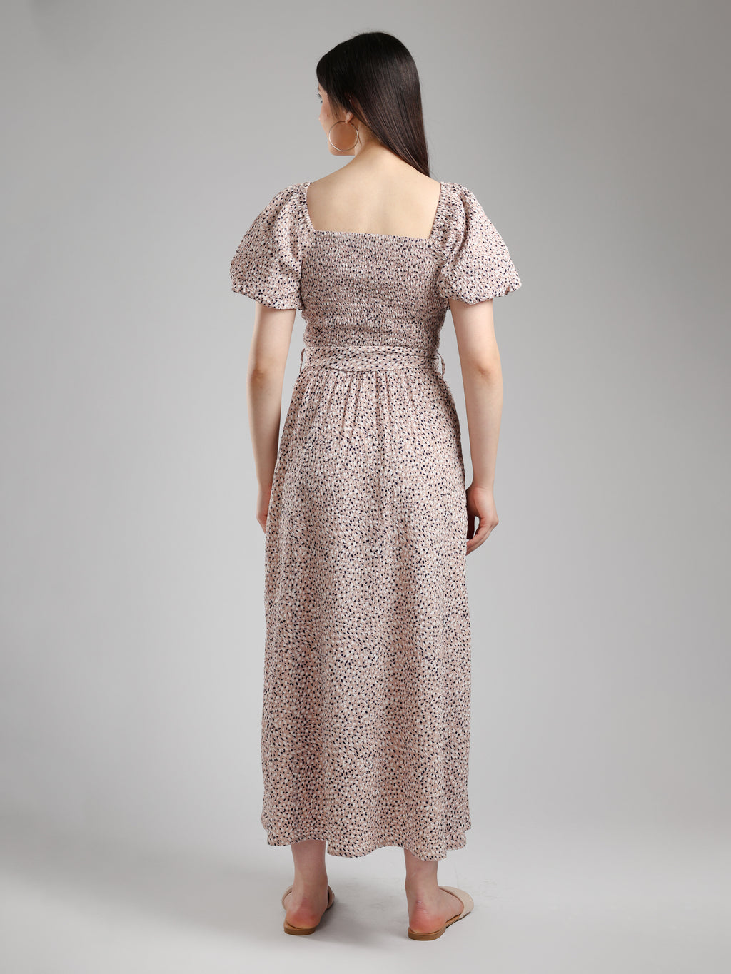 Avira Textured Flared Dress