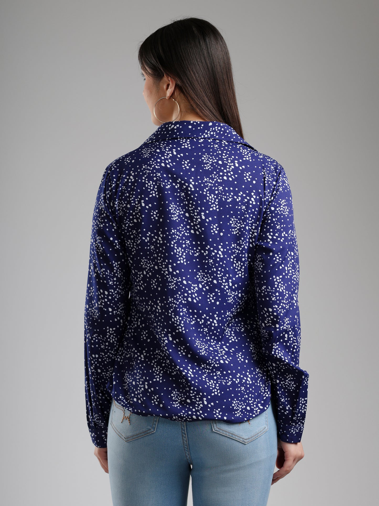 Zivara chic printed shirt - Navy