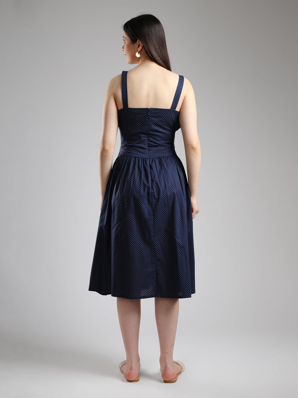 Alara Fit& Flare Dress - Blue