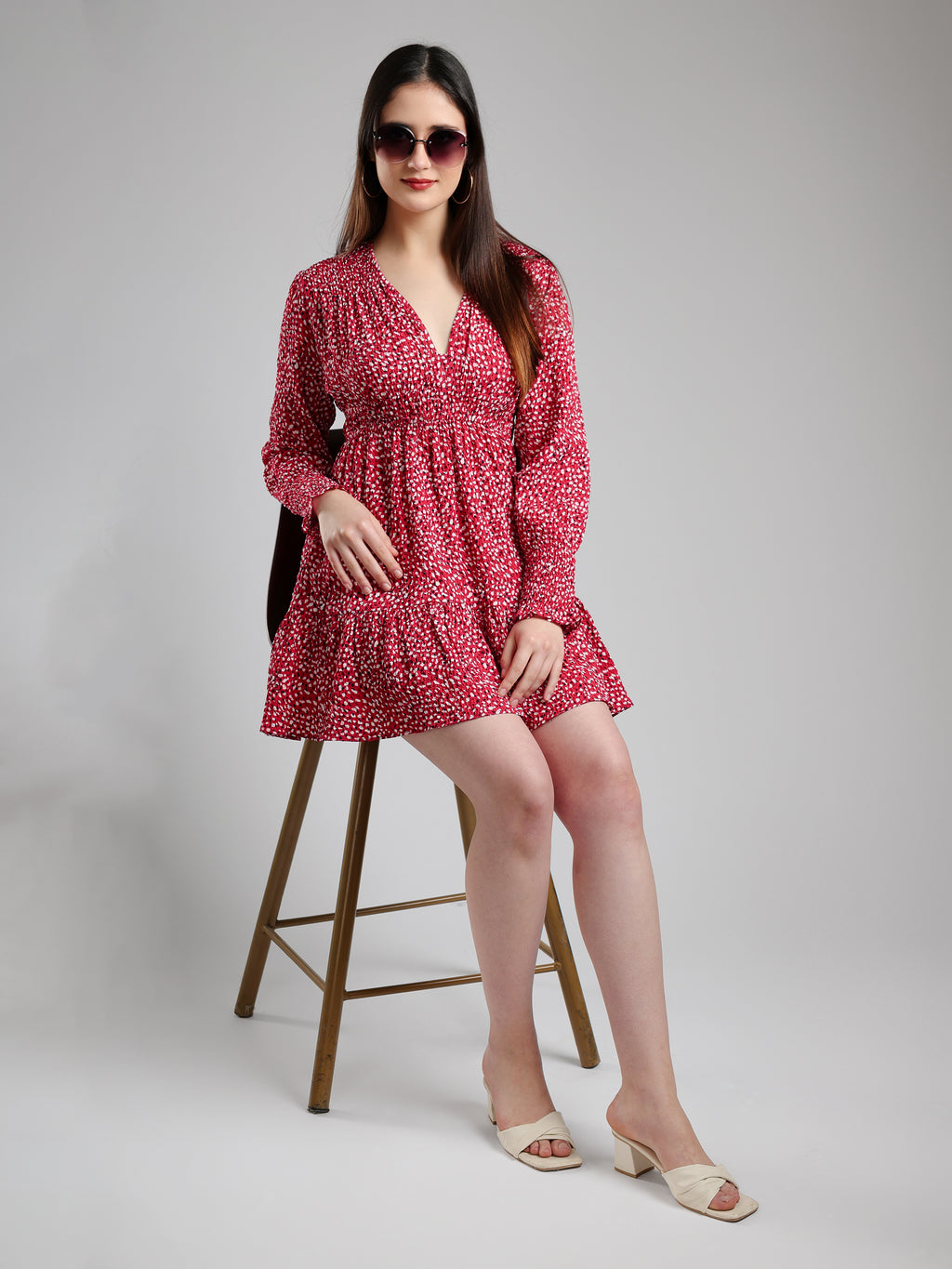Beren Red Midi dress