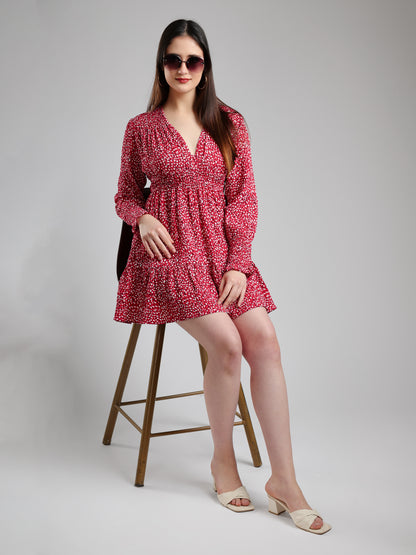 Beren Red Midi dress