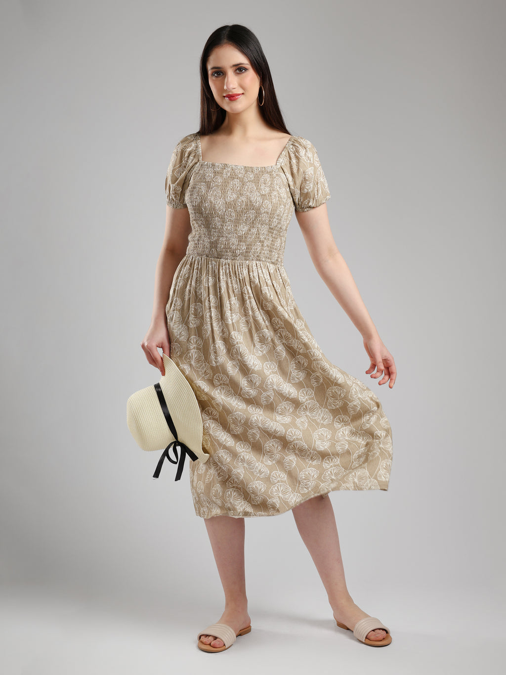Tulvera Printed Midi Dress