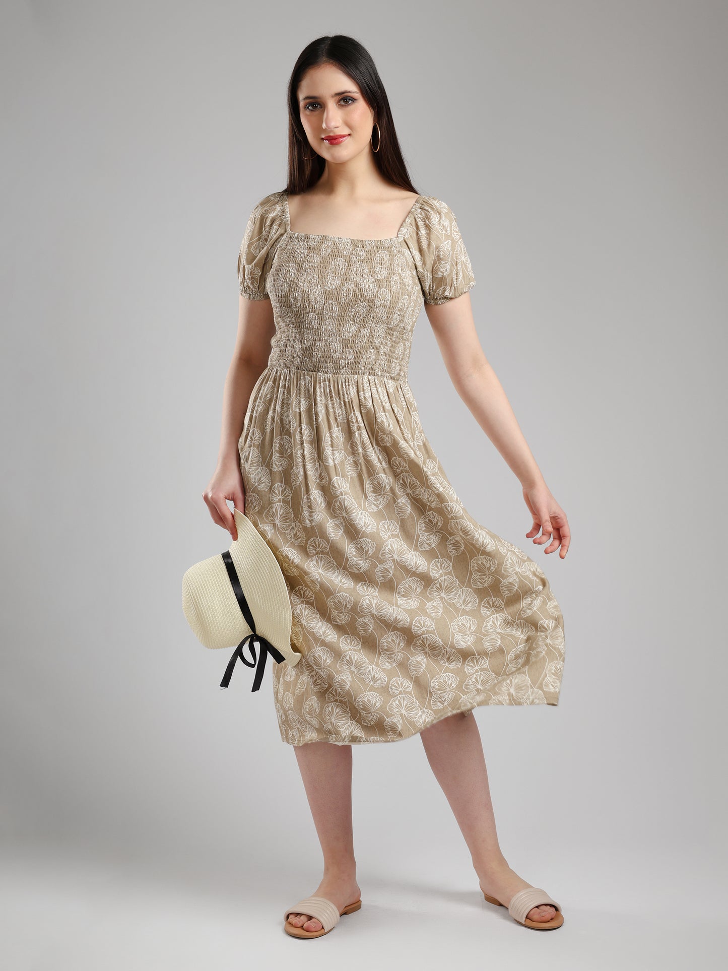 Tulvera Printed Midi Dress