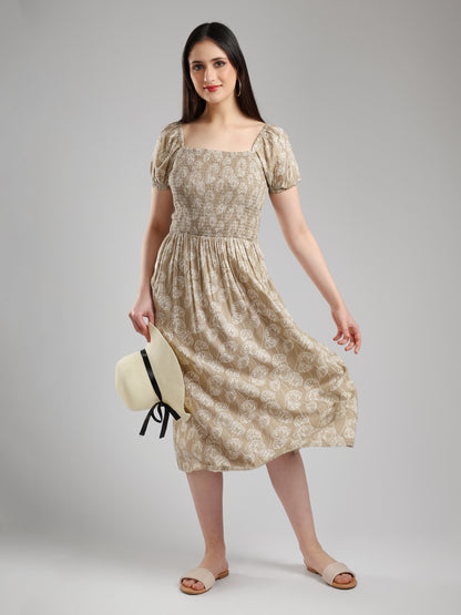 Tulvera Printed Midi Dress