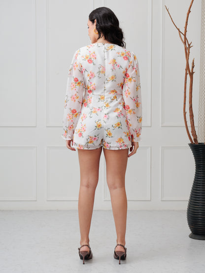 Back zipper jumpsuit