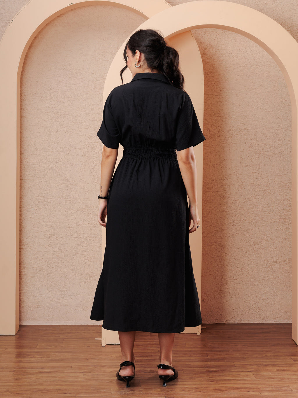 BLACO BUTTON MIDI DRESS