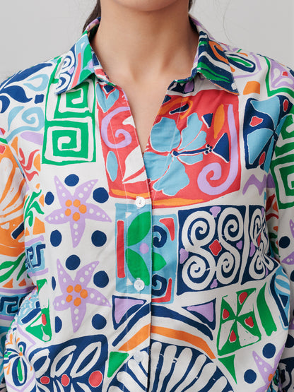COLLERED BUTTON SHIRT