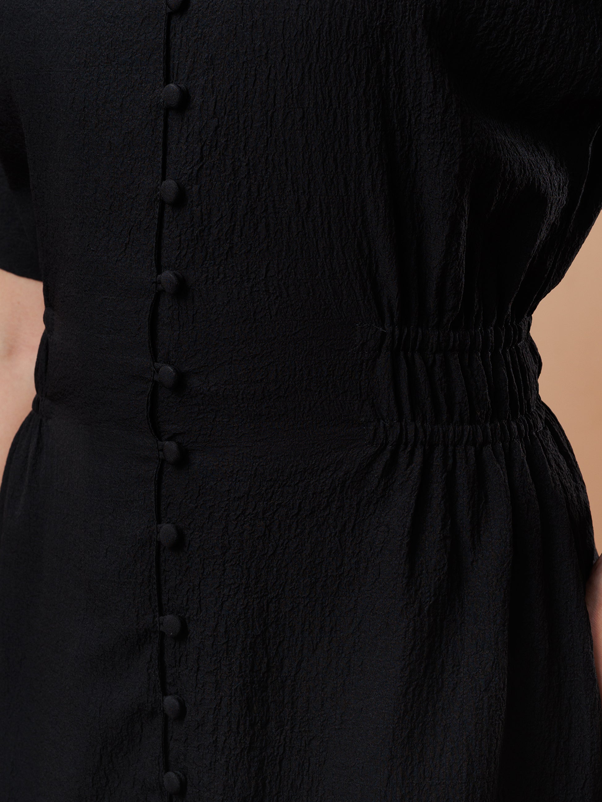 Stylish Button Down Midi Dress