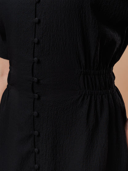 Stylish Button Down Midi Dress