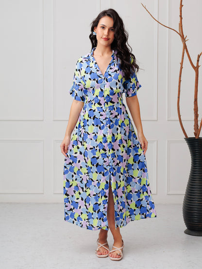 BLUVESSA Bloom Midi Dress