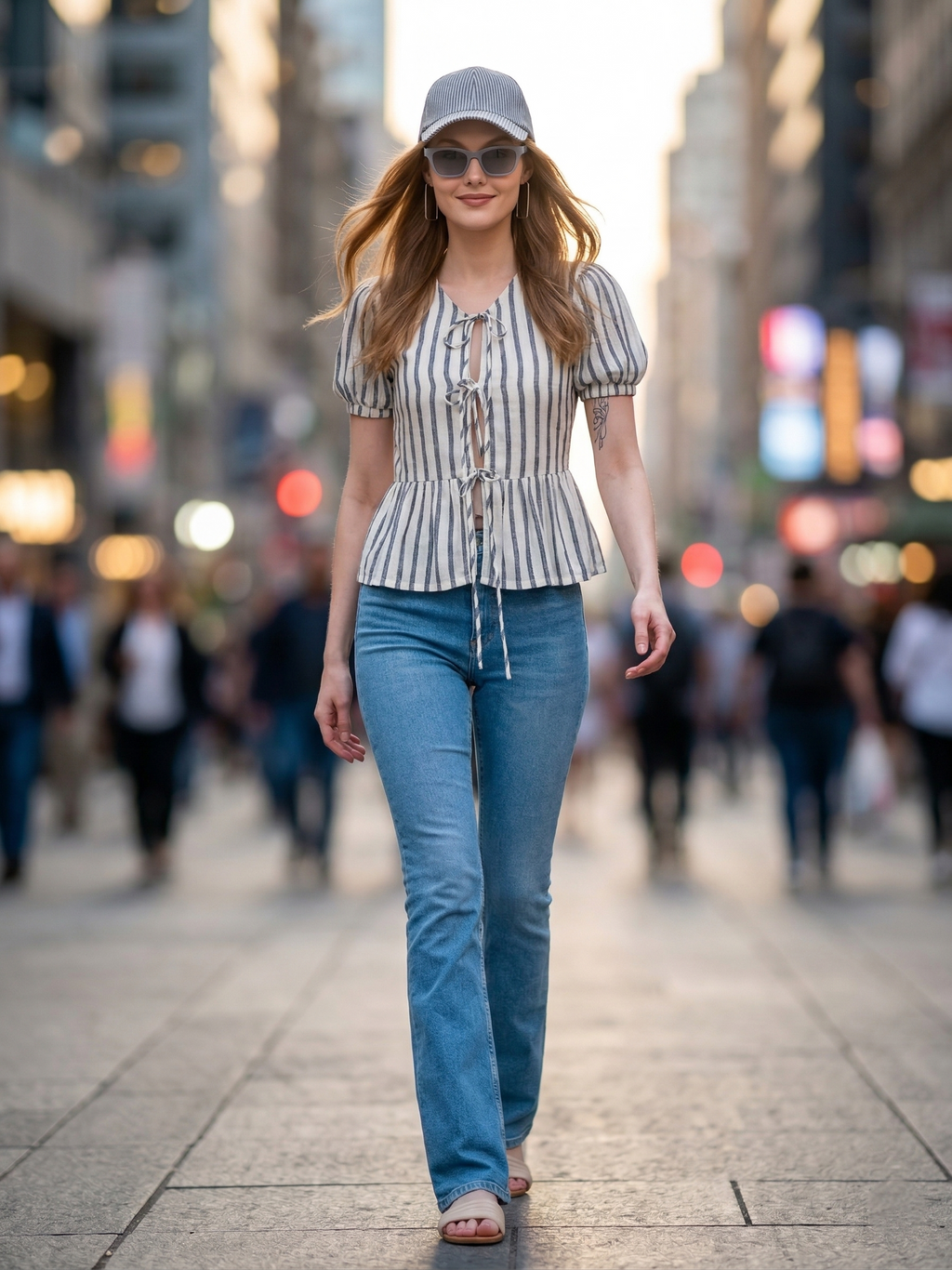 Cory edge white shirt peplum top