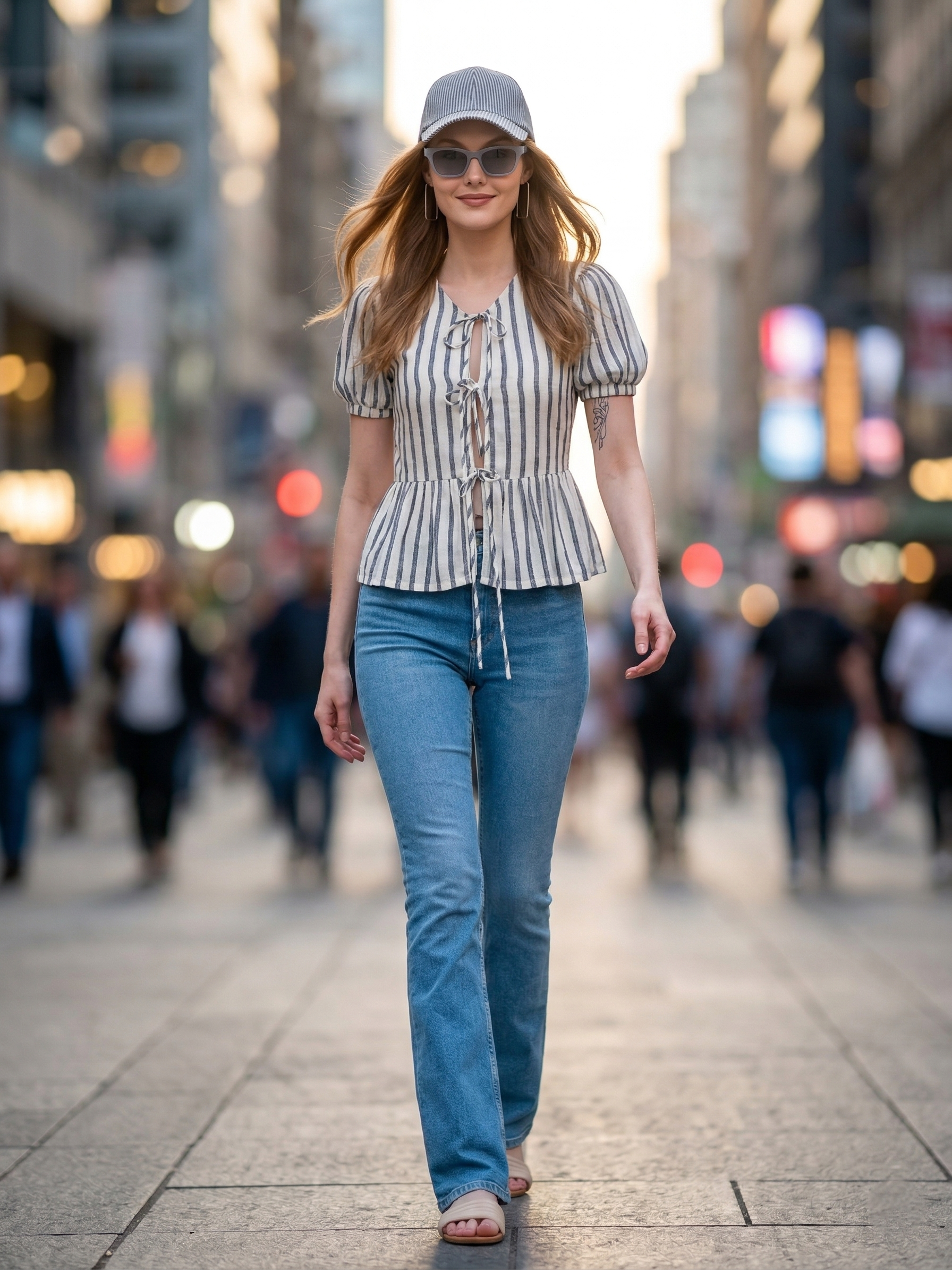 Cory edge white shirt peplum top