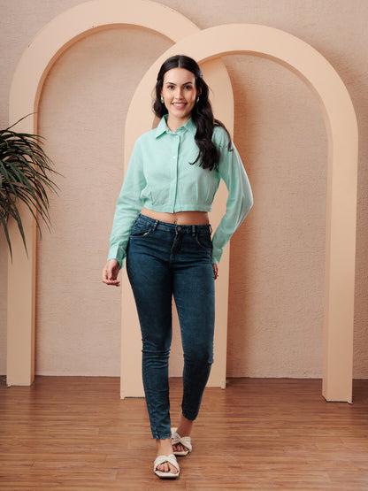 WOMEN CROP SHIRT
