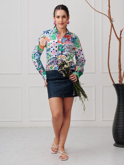 MIREURA PRINTED SHIRT