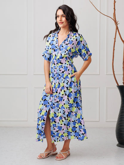 BLUVESSA Bloom Midi Dress