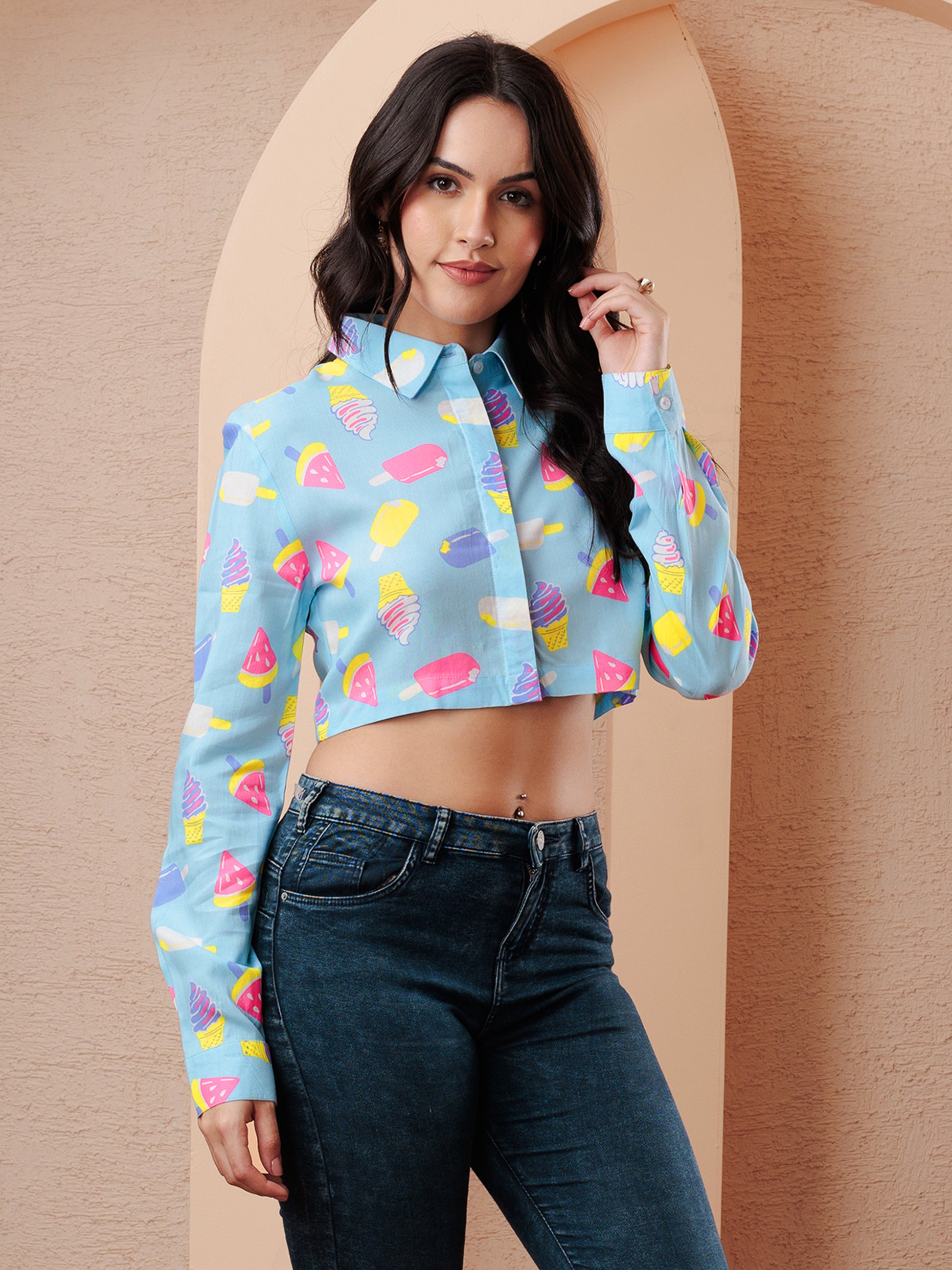 Fashion Crop Shirt for Women