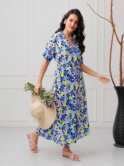 BLUVESSA Bloom Midi Dress