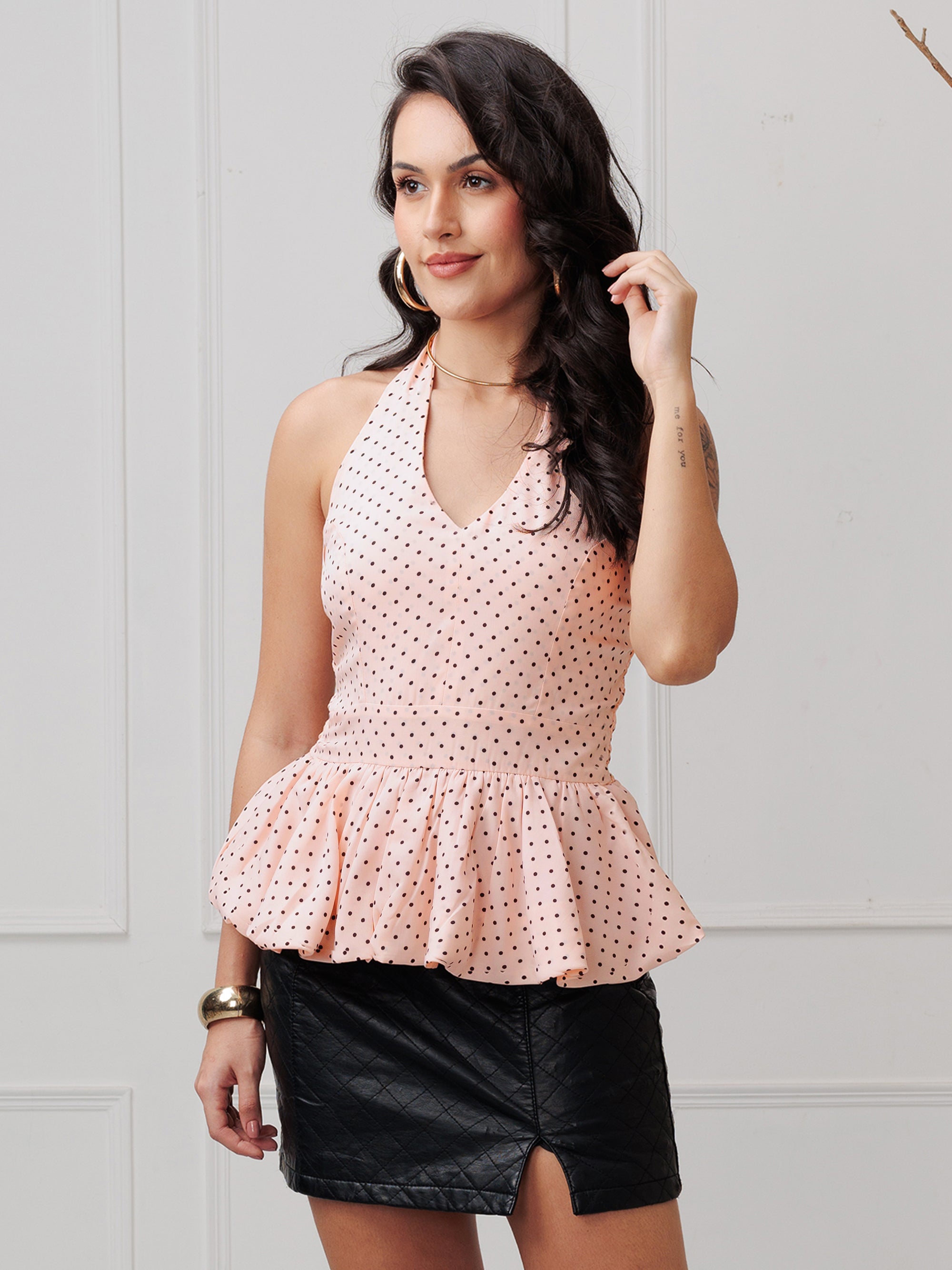 BOTTOM BALOON PEPLUM TOP