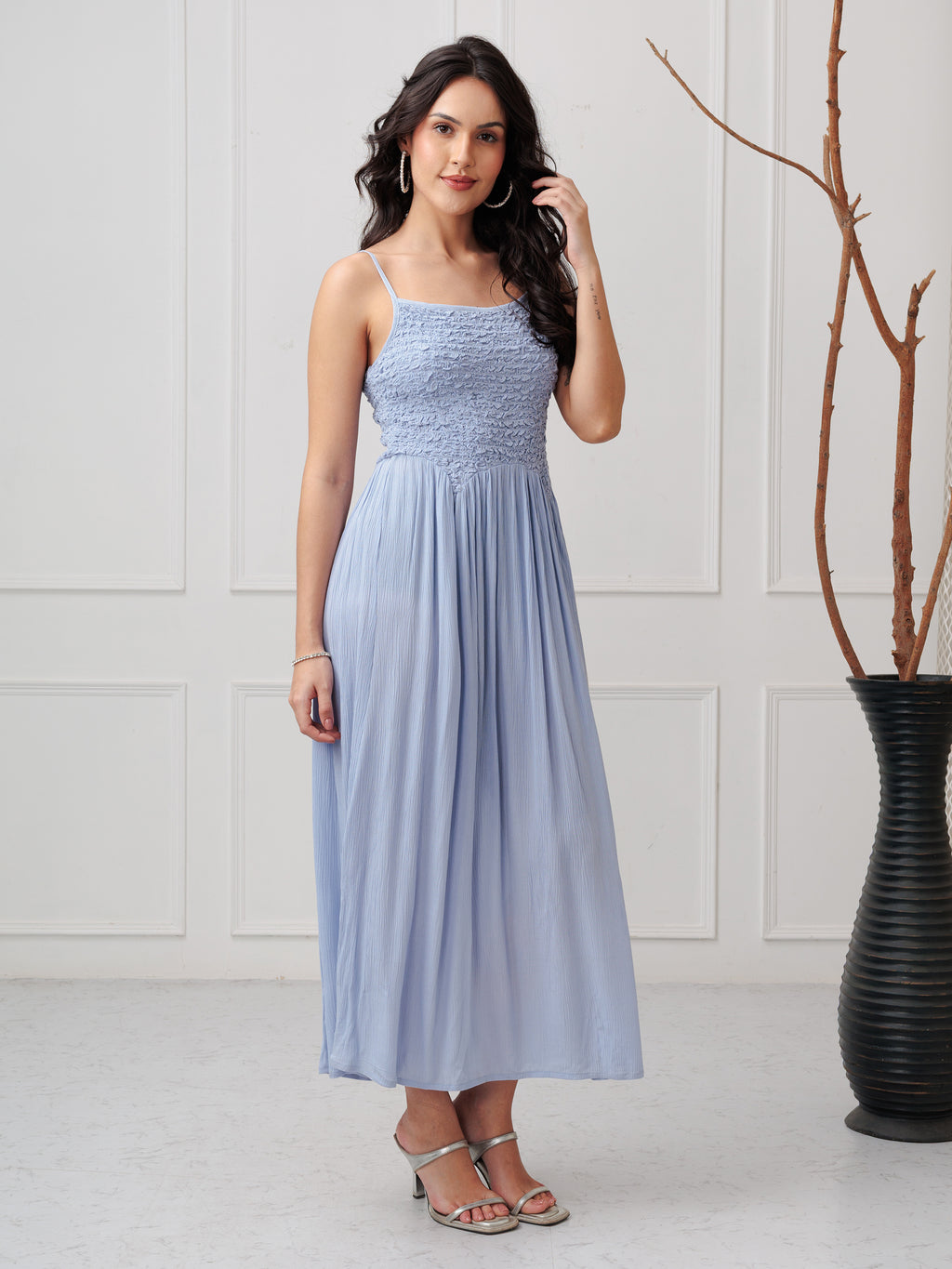 A-Line smocked dress