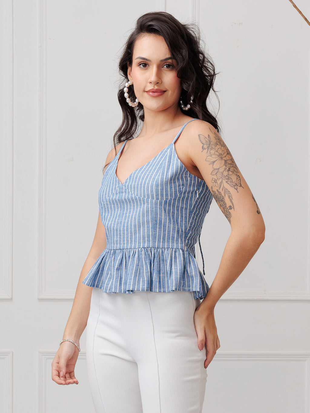 SORELLE STRIPE TIE-UP CAMI