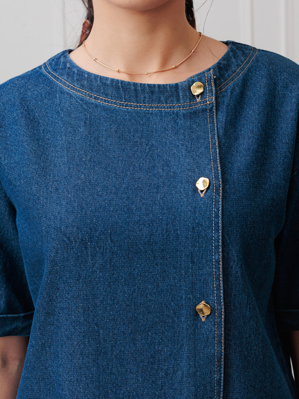 AZTIRE DENIM BONY TOP