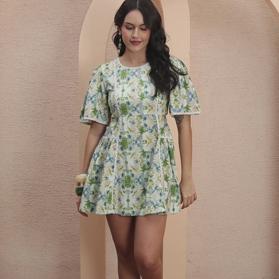 Elegant Floral Western Dress